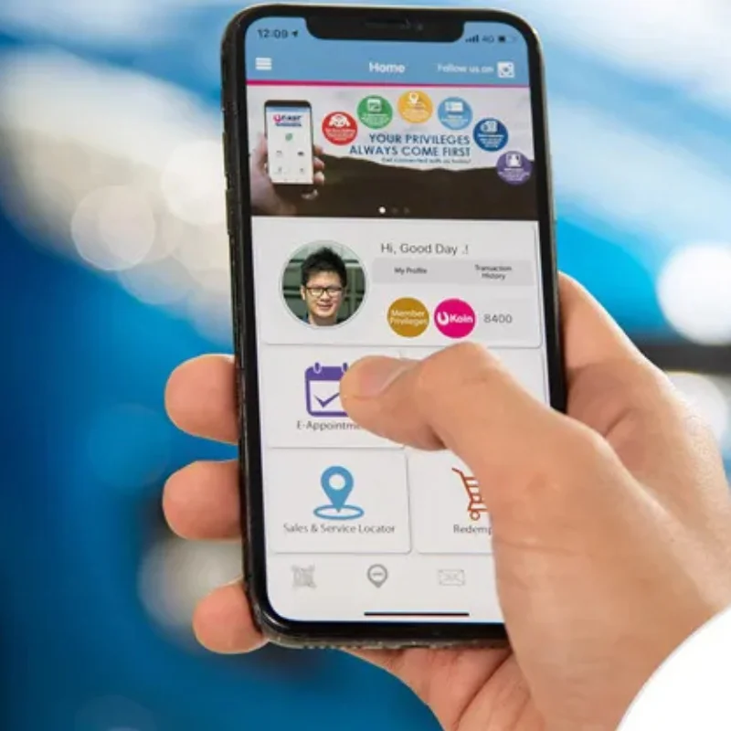 E appointments through the app